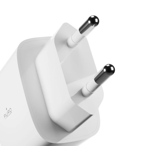 Ładowarka sieciowa Puro PROLITE 10W 2x USB-A - biała